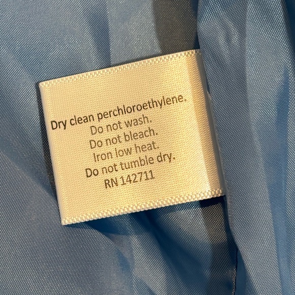 Eloquii Baby Blue Knee Length Belted Trench Coat Size 18/20 - Picture 10 of 11